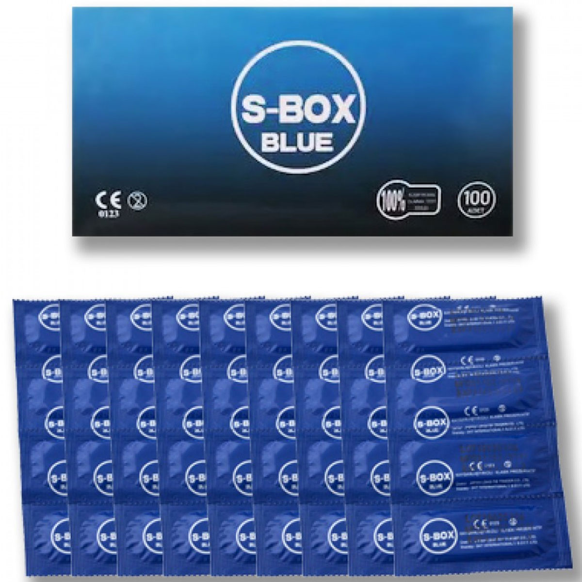 S-Box Blue 100 l Eko Paket Prezervatif C-5092