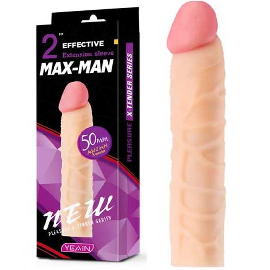 Max-Man 5 cm Uzatmali Realistik Penis Kilifi C-YN0047