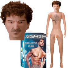 Antonio - 17 cm Titresimli Penisli 3D Dolgulu Gereki Yz Gereki El ve Ayakli Sali Realistik Sisme Erkek C-2021