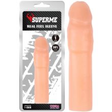 SuperMe Realistik 2.5 cm Uzatmali Penis Kilifi C-CH0020