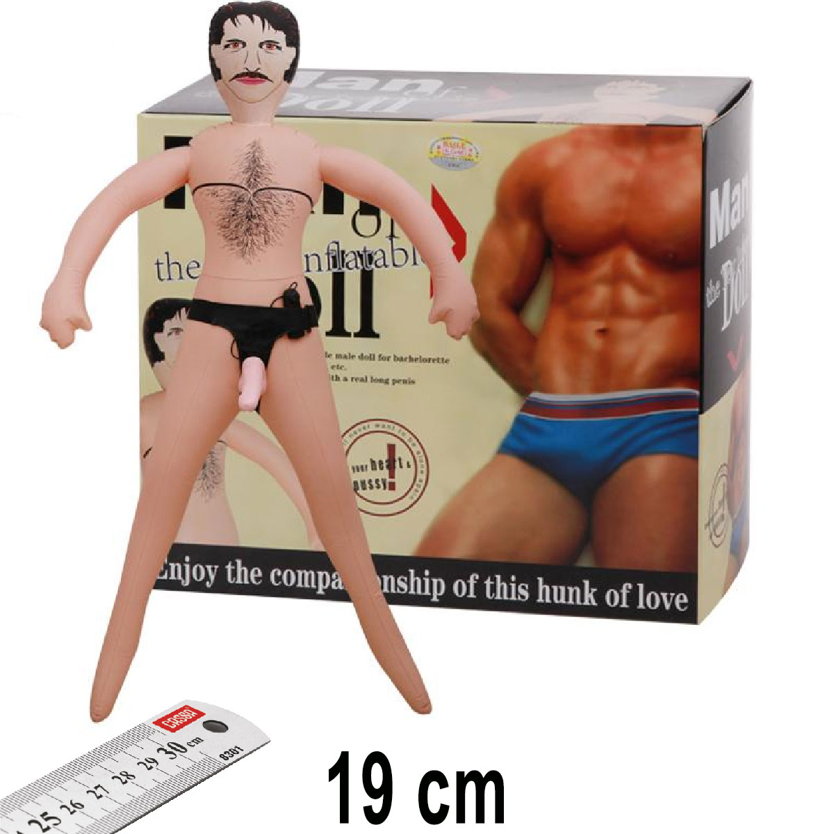 Belden Baglamali 19 cm Takma Penisli Sisme Erkek L-1515