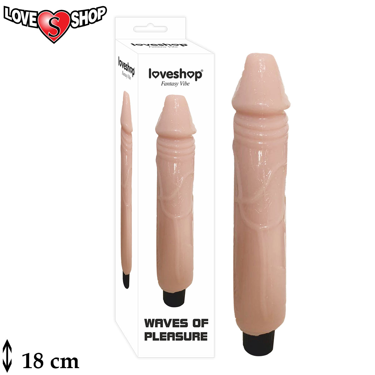 Fantasy Vibe 18 cm Boyunda Titreimli Sex Vibratr AL-139-B