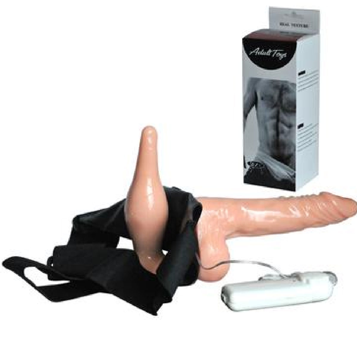 Adult Toys Anal Plug ve Titreşimli Penisli Ten Rengi Et Dokulu Realistik Protez Penis AL-603