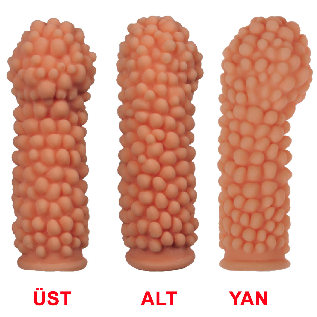 Cock Sleeve Esmer Tenli Zevklendirici Gvdeli Reaslitik Et Dokusunda Penis Kilifi AL-ES-008