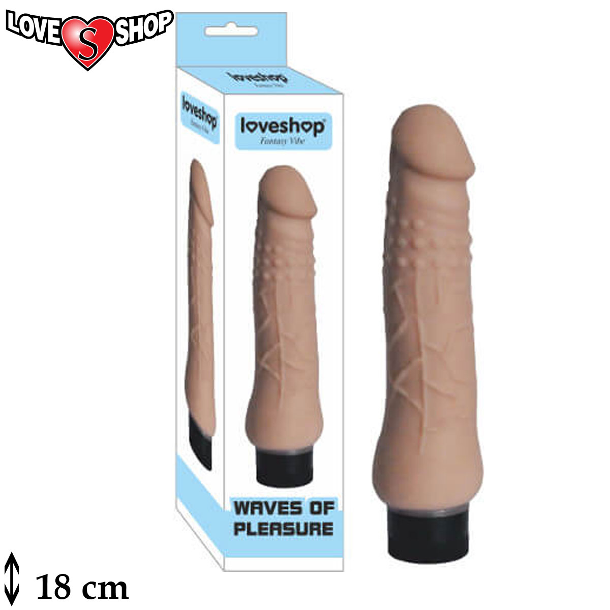 Fantasy Vibe 18 cm Boyunda Ten Rengi Titreimli Sex Vibratr AL-LS1056