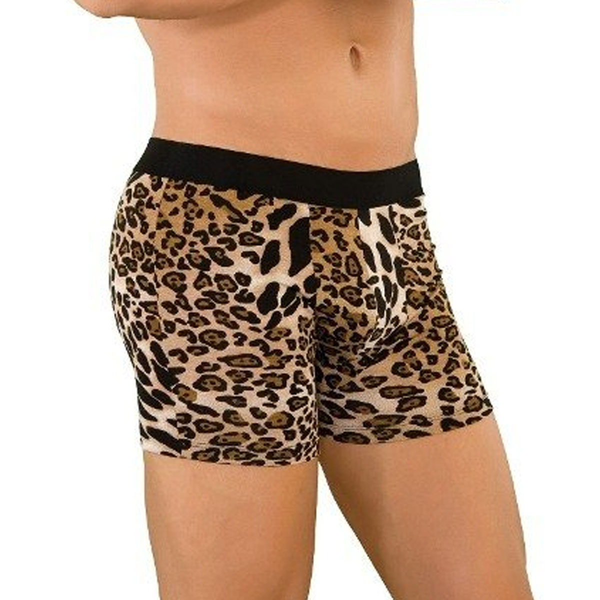 Leopar Desenli Bedeni Tam Saran Detaylari Gsteren Seksi Erkek Boxer ART-15093