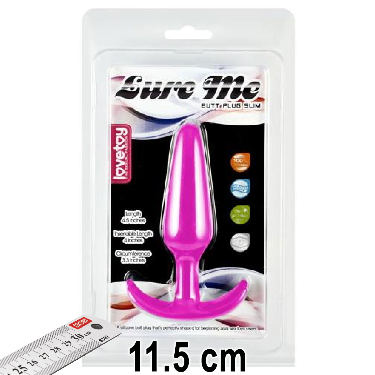 Lure Me Slim Anal Plug 11.5 cm Boy L-BK17S