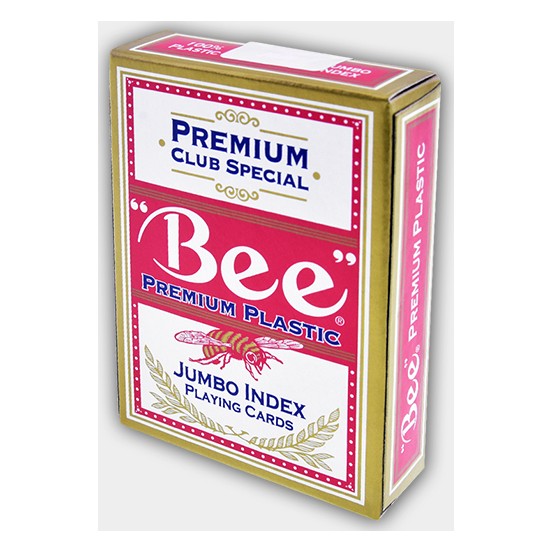 Bee Jumbo Plastik Oyun Kağıdı Kırmızı