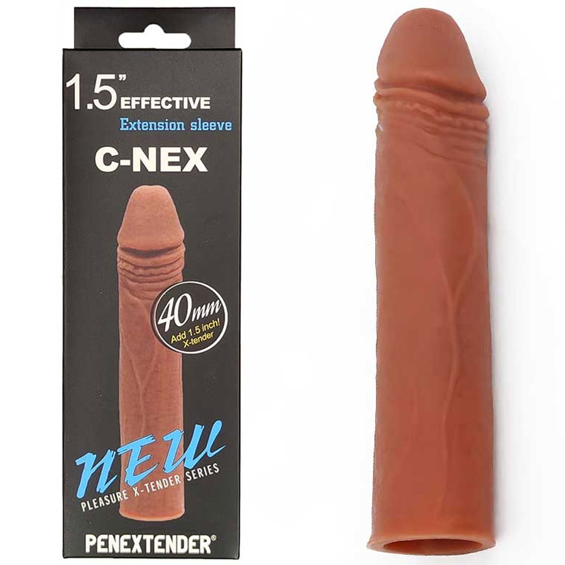 4 cm Uzatmali Ten Renginde Penis Kilifi 17 cm C-0088