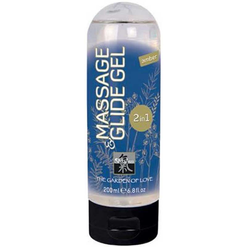 Shiatsu Massage Glide Gel 2 in 1 Kehribar Aromal Hem Lubrikant Hem Masaj Jeli C-1270