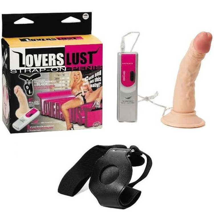 Lover Lust Strap-On 15.2 cm Boy Sökülebilir Vantuzlu Kemerli Protez Penis C-182
