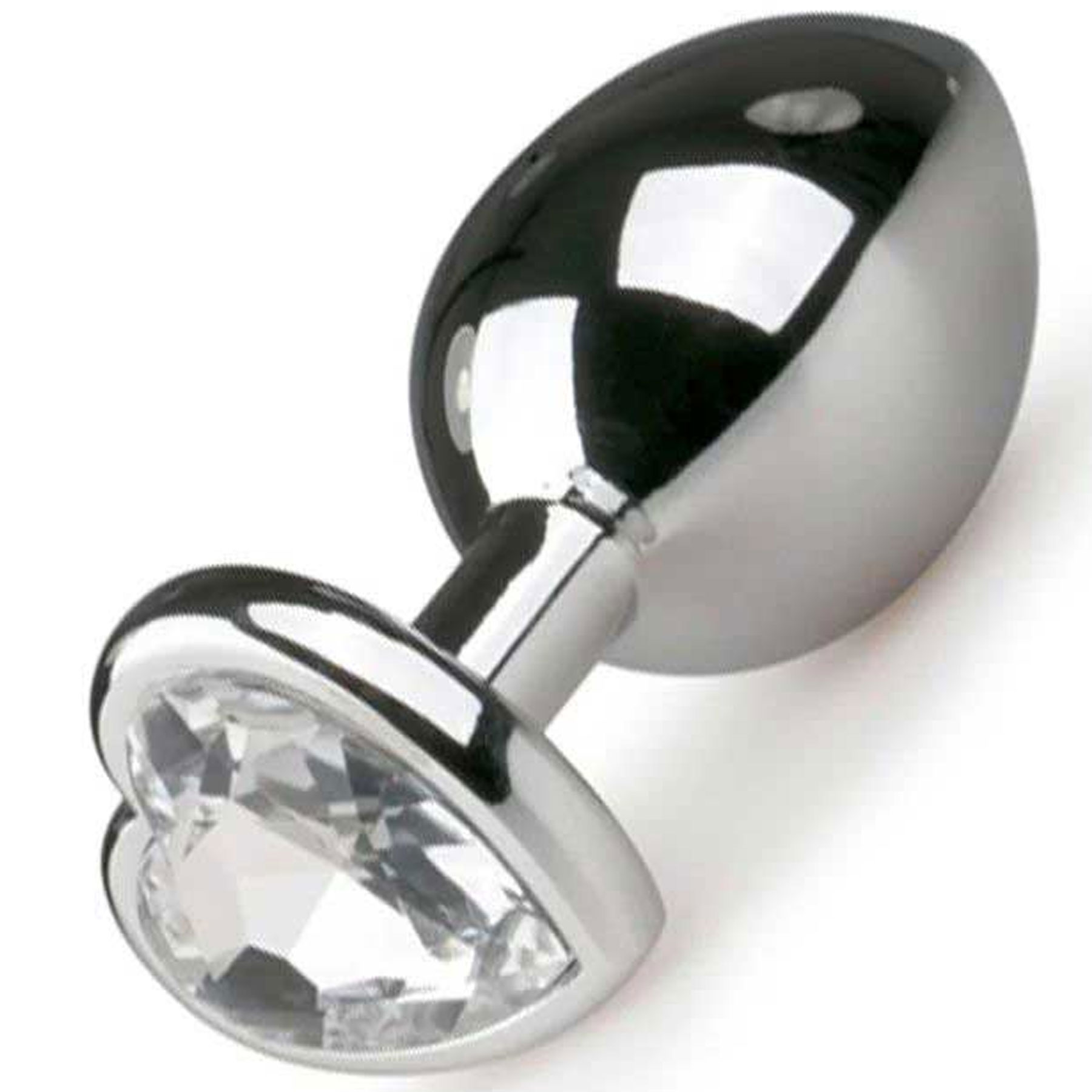 Kalpli Mcevherli Gms Rengi elik Anal Plug - Kk Boy C-401006