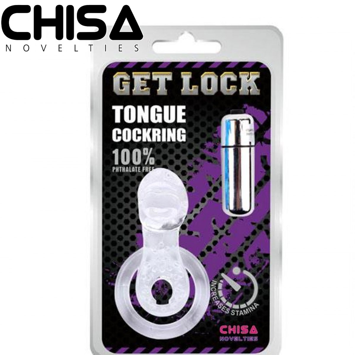 Get Lock Silikondan Dilli 7 Titreşimli Testis Halkalı Penis Halkası C-CH0022