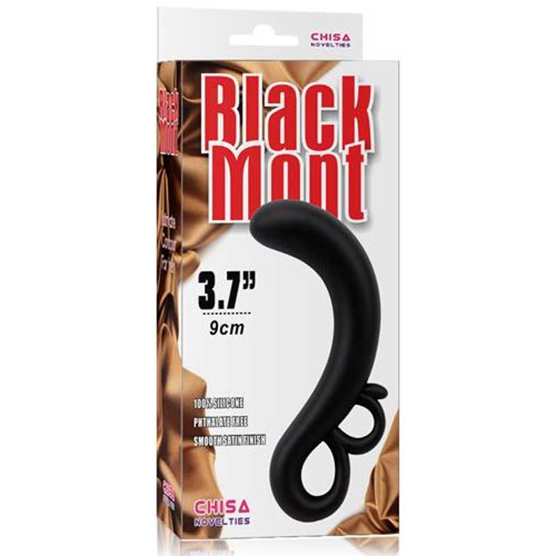 Black Mont 9 cm Boy 2.4 cm ap G Noktas Uyarcl Siyah Cinsel Vibratr C-CH3034