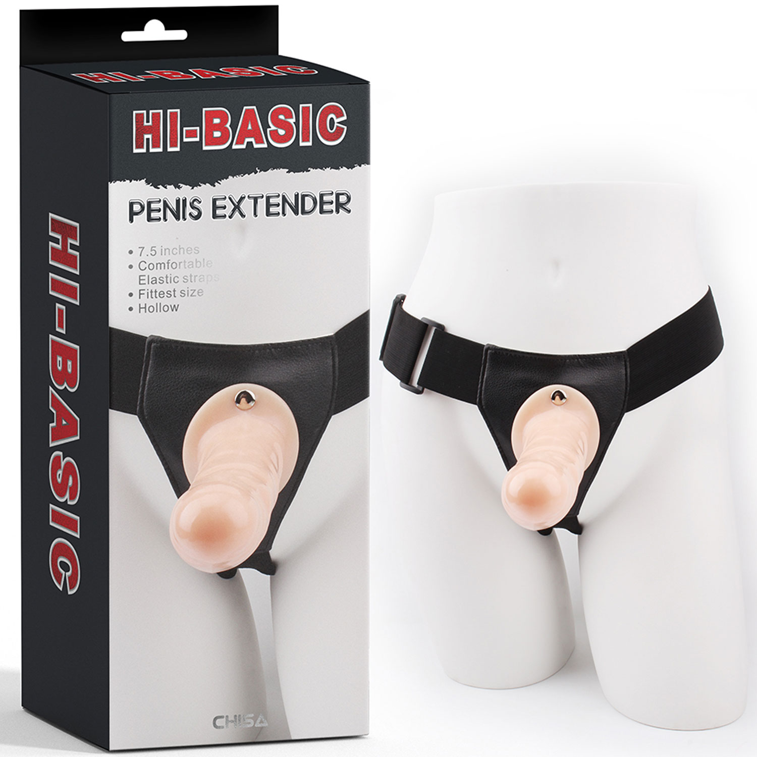 19 cm Boy 4.6 cm ap Ii Bos Belden Baglamali Ten Rengi Protez Penis C-CH7317
