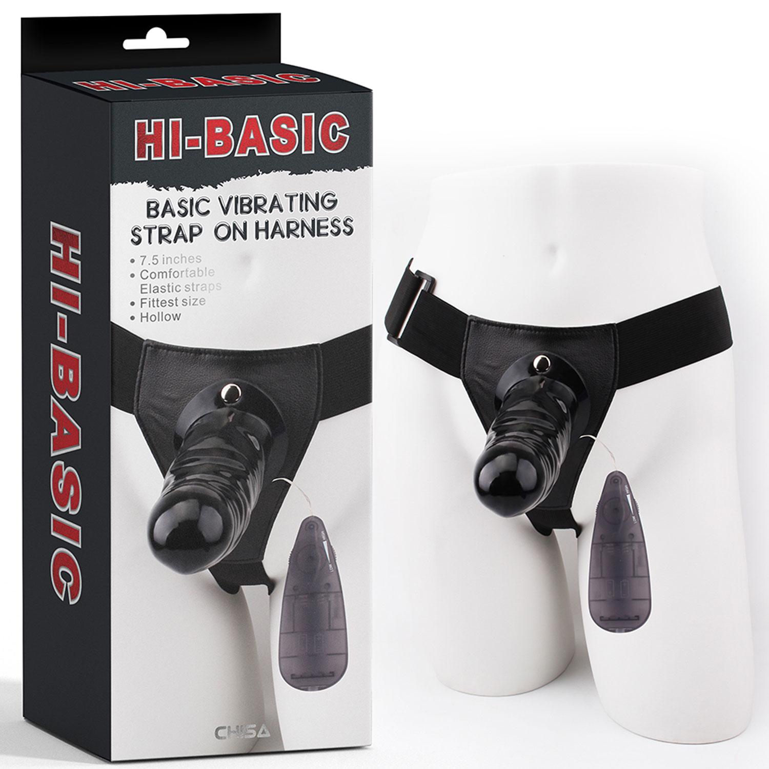 19 cm Boy 4.6 cm ap Titresimli Ii Bos Belden Baglamali Zenci Takma Penis C-CH7320