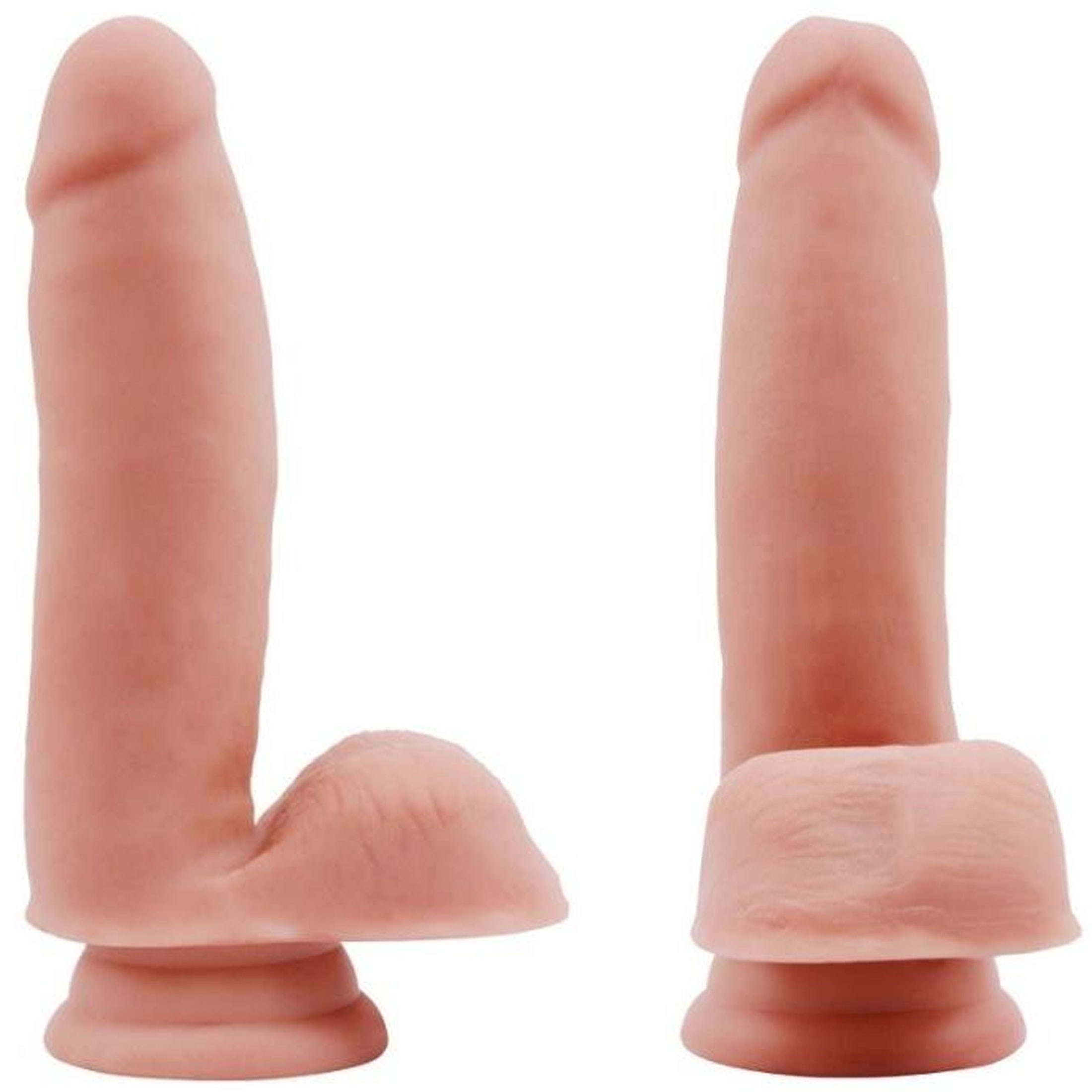 17.5 cm Boy 3.8 cm ap ok Gereki Penis i Kkrdakl Testisli Vantuzlu Realistik Dildo C-CH7804