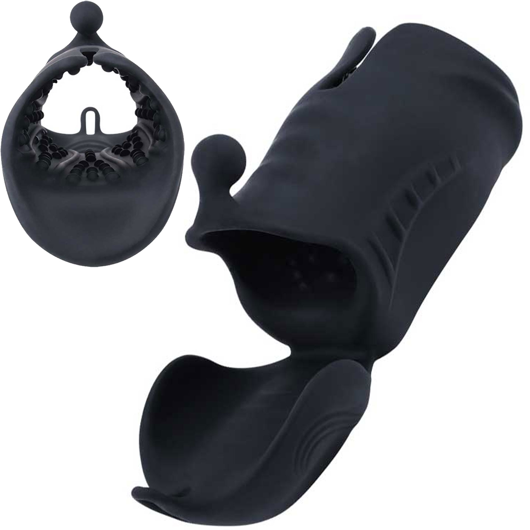 Testis Destekli Sarjli Titresimli Penis Zevklendirici Mastrbatr C-CH8105