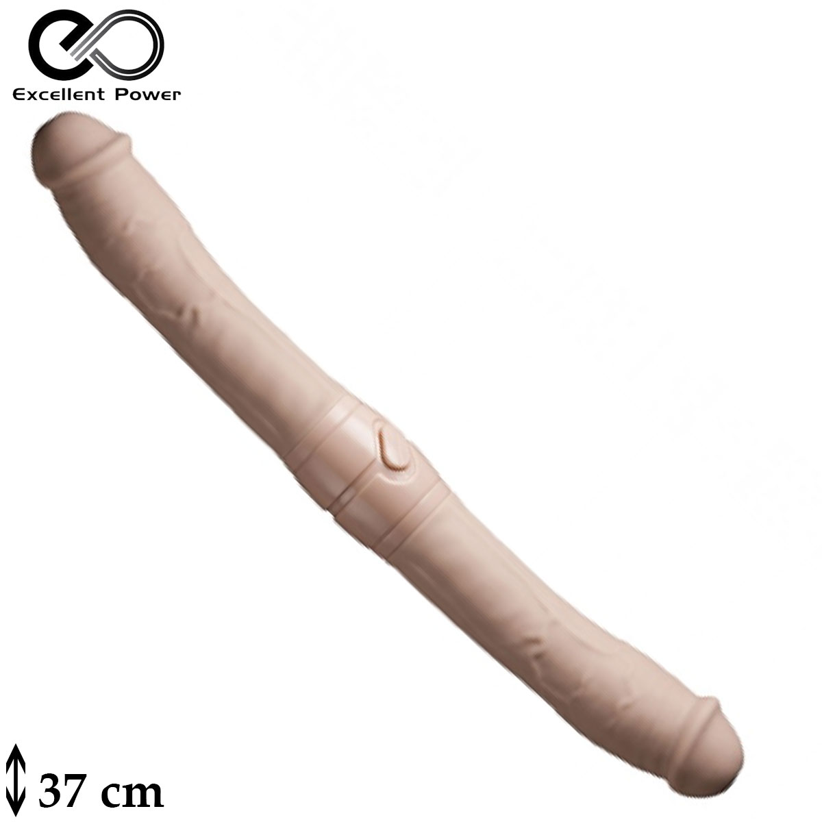 2Play 37 cm Boy ift Tarafl Penisli ift Titreimli Bklebilir Realistik Penis C-N7139