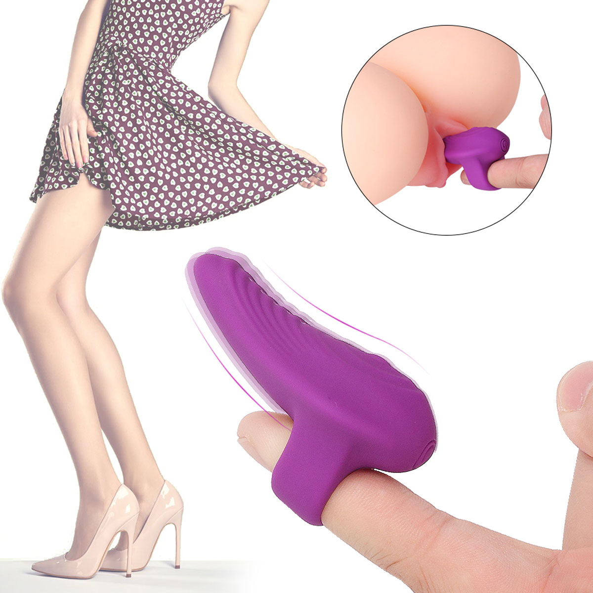 Titresimli Mini Parmak Vibratr C-S7270