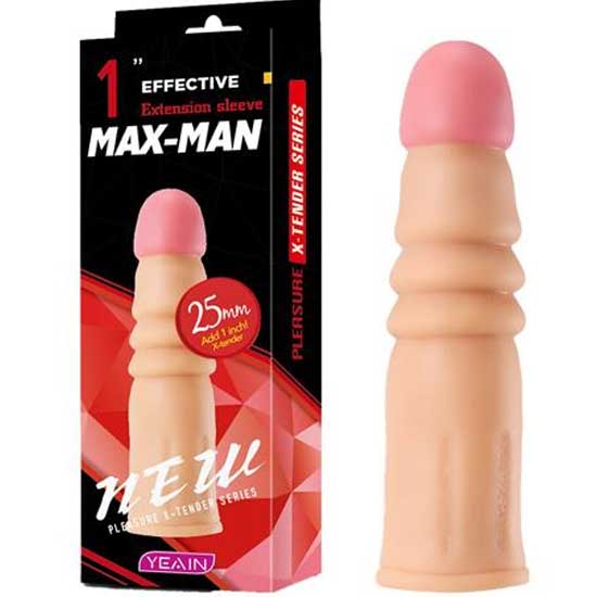 Max-Man No:8 Boumlu Gvdeli 2.5 cm Uzatmal Et Dokulu Penis Klf C-YN0054