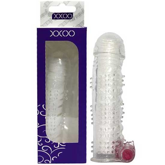XXOO Sper Yumusak Esneklikte Seffaf Titresimli Penis Kilifi C-YN0055