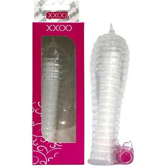 XXOO No:3 Sper Yumusak Esnek Burgulu Tirtikli Seffaf Titresimli Penis Kilifi C-YN0057