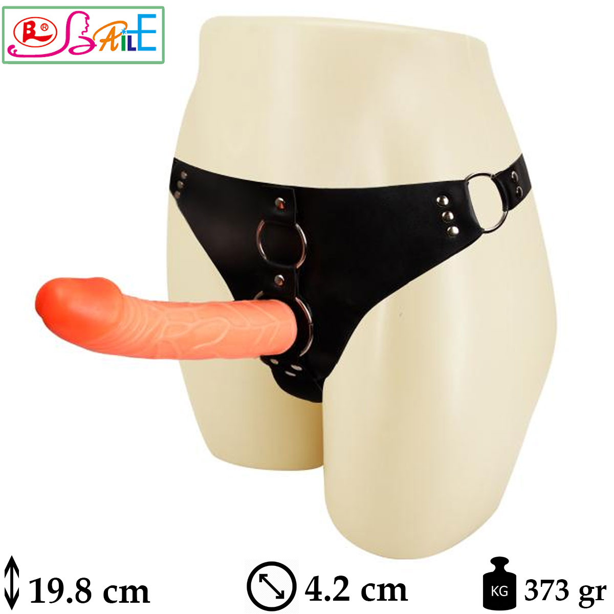 Ultra Passionate HArness 19.8 cm Boyunda 4.2 cm Kalinliginda Realistik Ii Dolu Belden Baglamali Protez Penis L-B1085