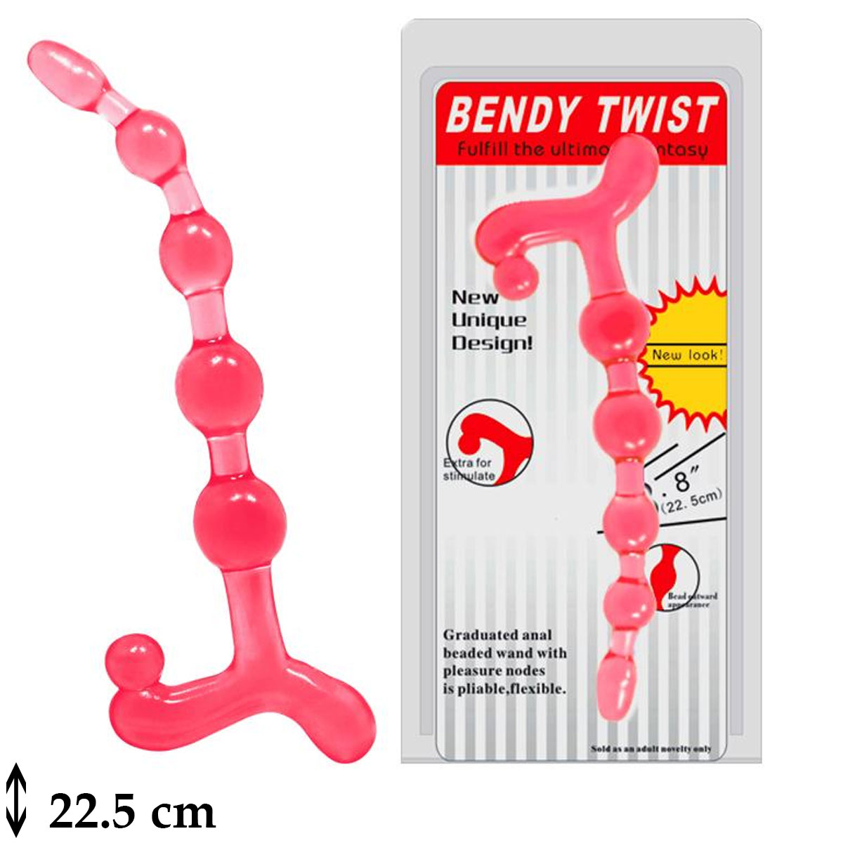 Bendy Twist Zevk Toplu Klitoris Uyarıcılı Anal Plug L-B1124
