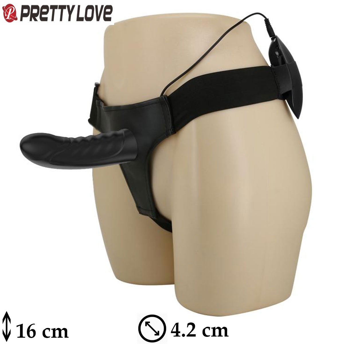 Marvin Titresimli Sarjli 16 cm Boy 4.2 cm ap Ii Bos Zenci Strapon L-B1223