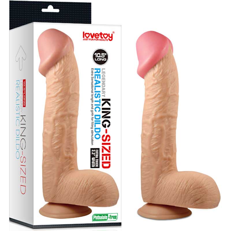 29,5 cm Boy 5,6 cm ap Testisli Vantuzlu Kalin Damarli Realistik Penis L-LV2207