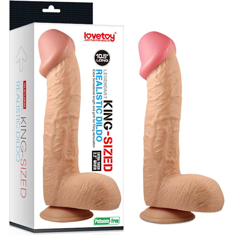 29,5 cm Boy 5,6 cm ap Testisli Vantuzlu Kaln Damarl Realistik Penis L-LV2207