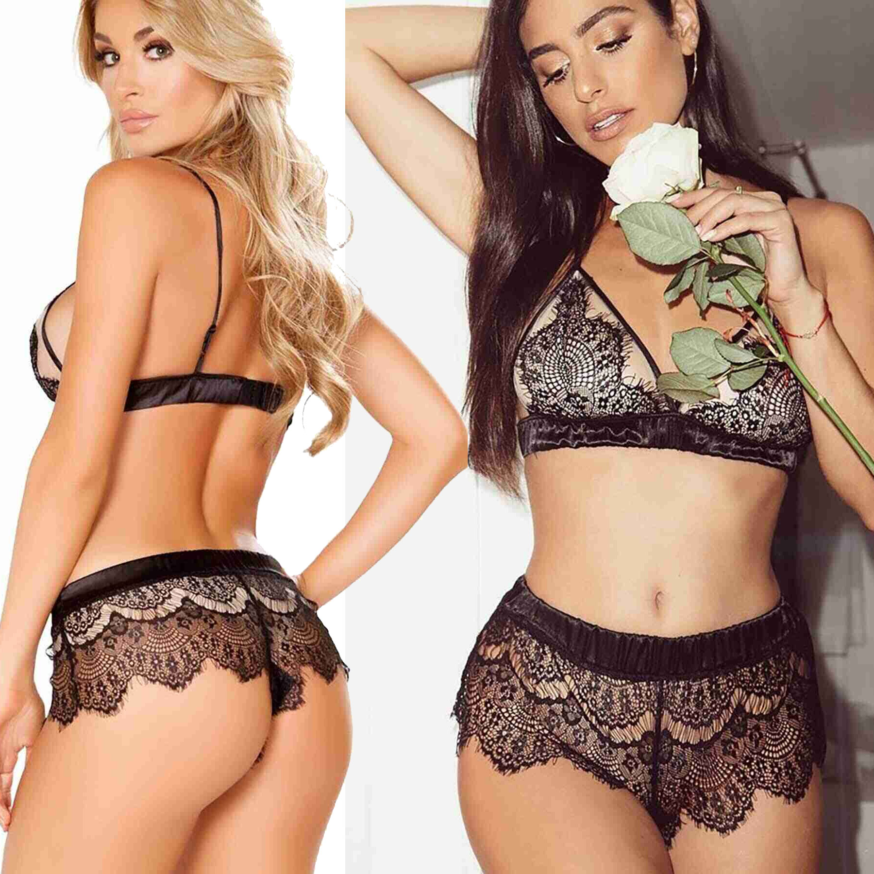 Dantelli Tl Siyah Seksi Styen MS43348