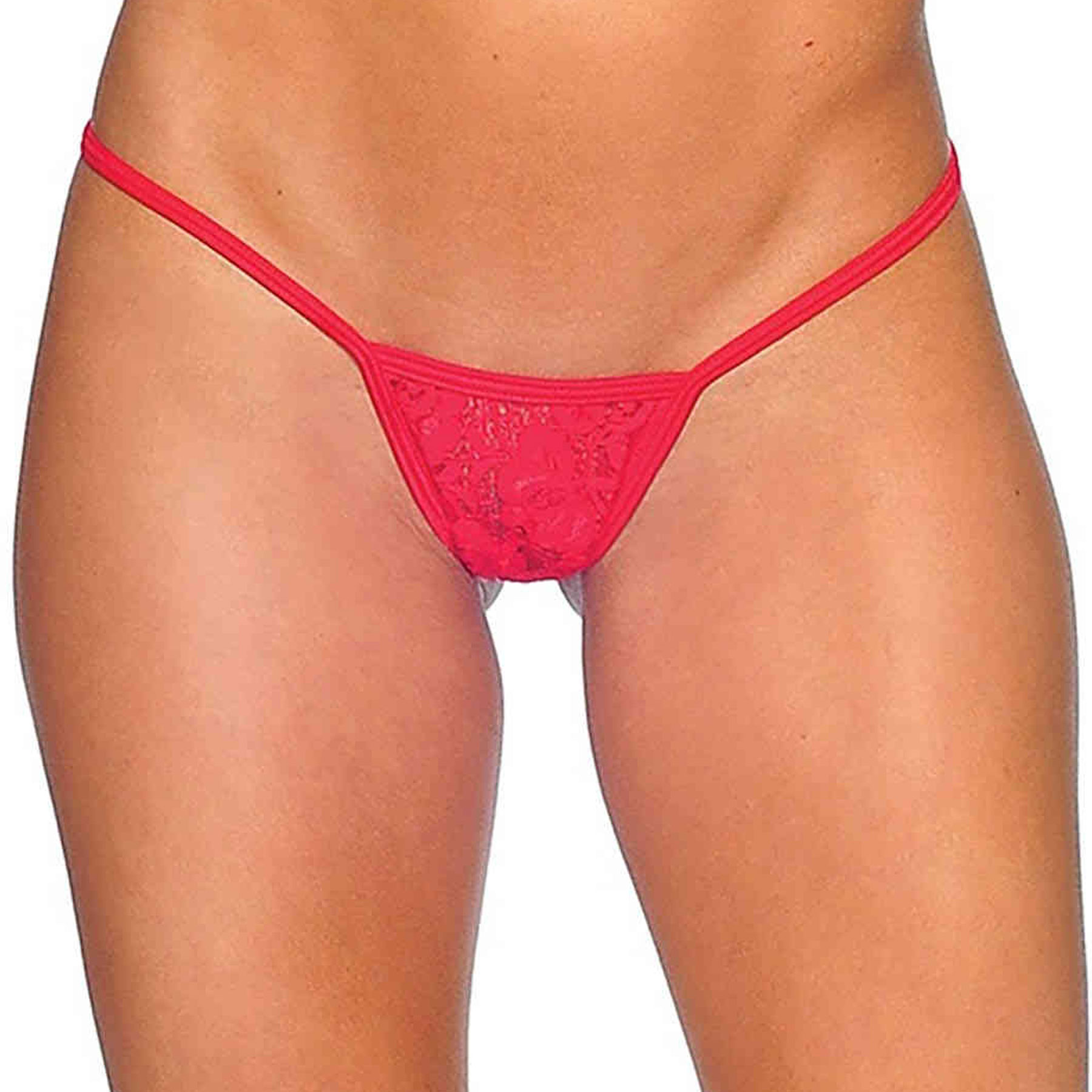 Kadin Kirmizi Dantel String Klot MS7111-3