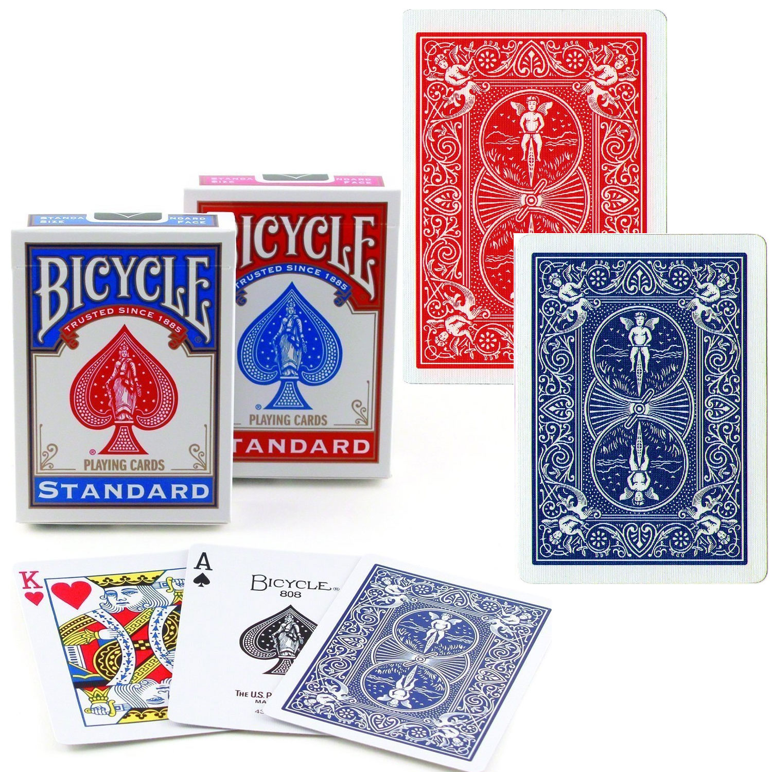 Orjinal Bicycle Standart Oyun Kağıdı (Bicycle İskambil Oyun Kağıdı 2 Paket Kırmızı Ve Mavi)