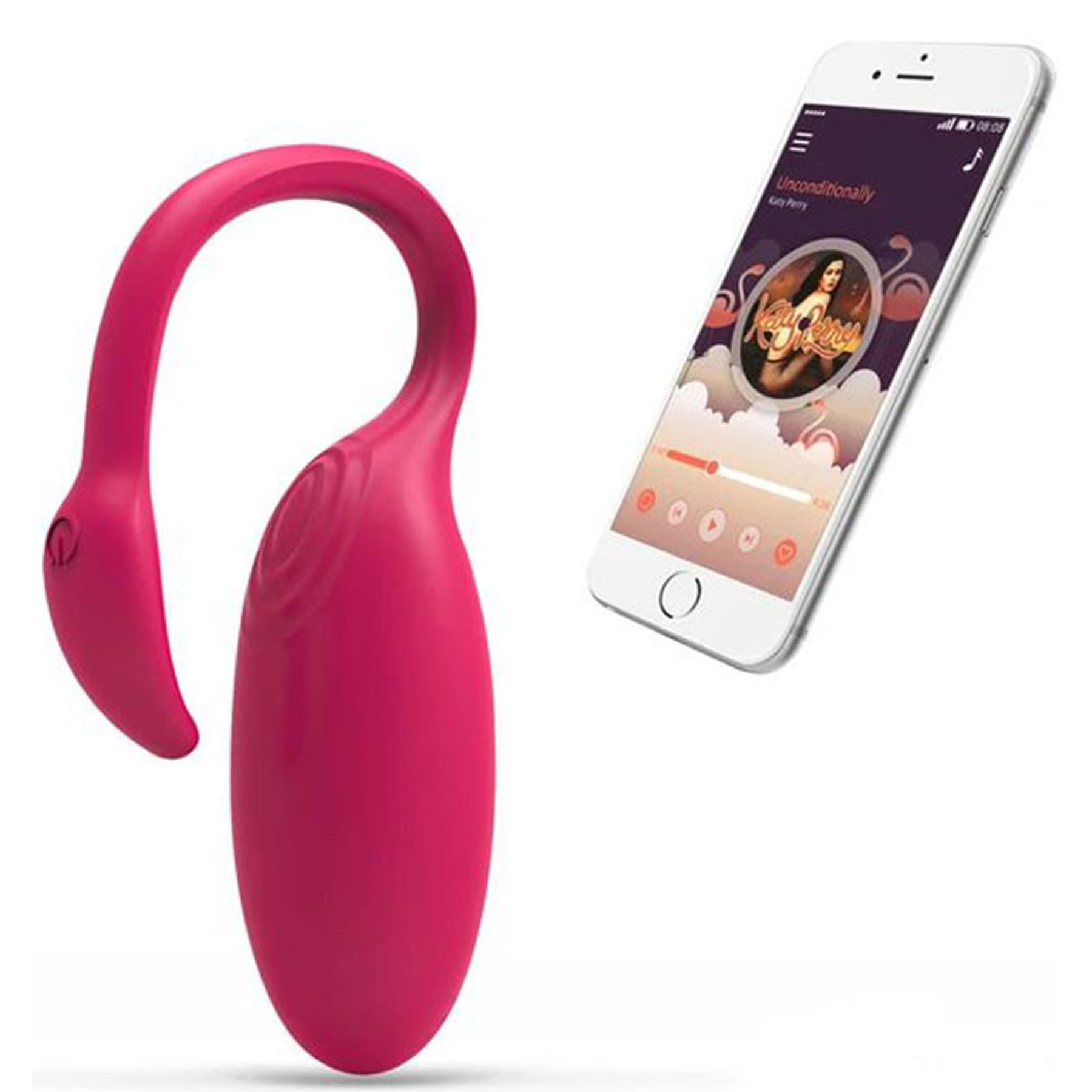 Flamingo Akilli Telefon Uyumlu Vibratr ile Zevki Kontrol Etmek Artik ok Kolay C-1070