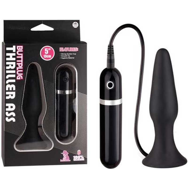 Thriller Ass Motorlu Siyah Anal Tipa 12 cm C-1114