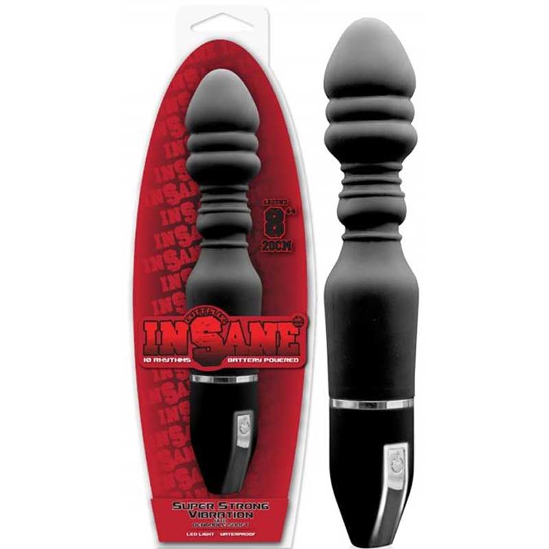 Bklebilir Titresimli Siyah 20 cm Anal Penis C-1349
