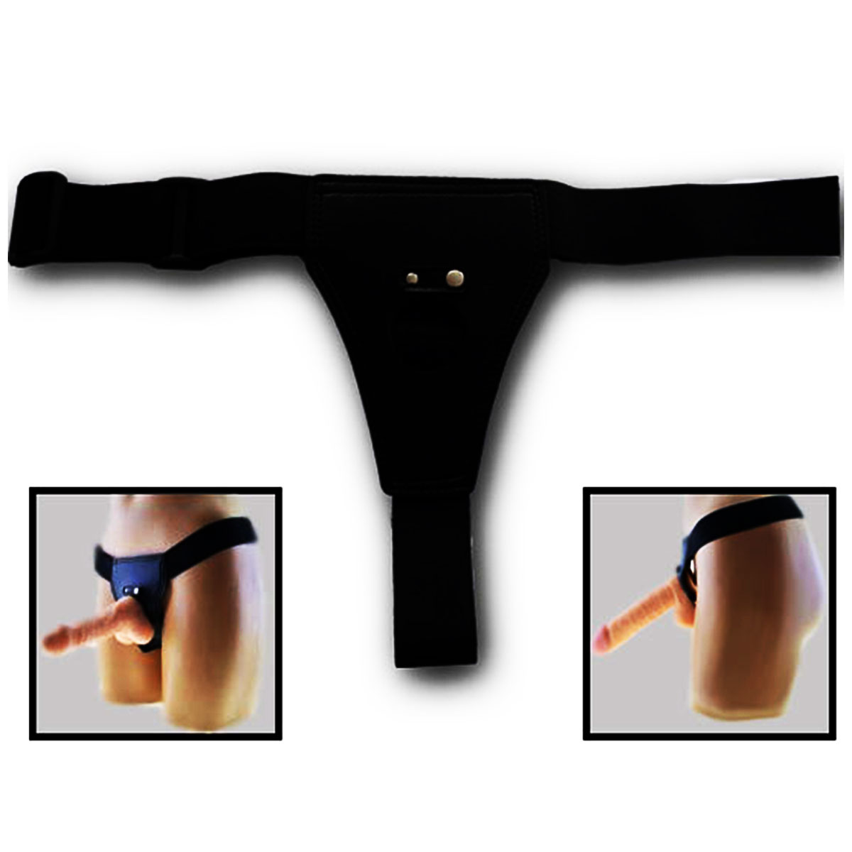 Vantuzlu Dildo ve Vibratr Belden Bagalama Kemeri C-336