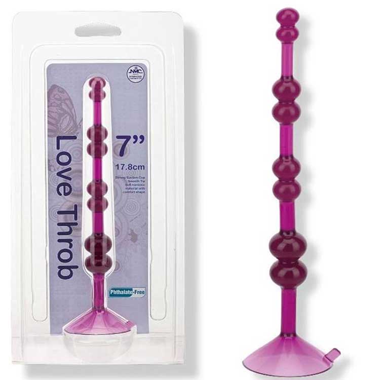 Love Throb 17.8 cm Boy Przsz Yumusak Malzeme Vantuzlu Orgazm Topu C-344