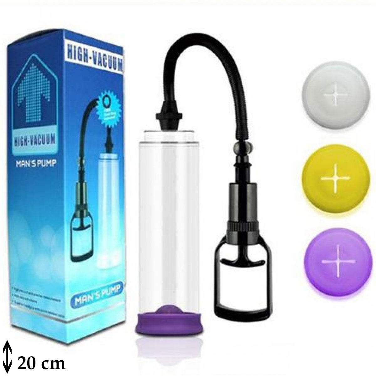 20 cm Penis Pompasi Yaninda Yumusak 3 Boy Vakum Pump Lastigi C-411