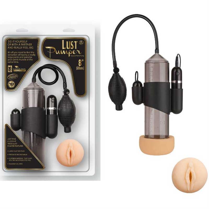 LUST PUMPER 20 cm Boy lekli Titresimli Realistik Vajinali Penis Pompasi C-446