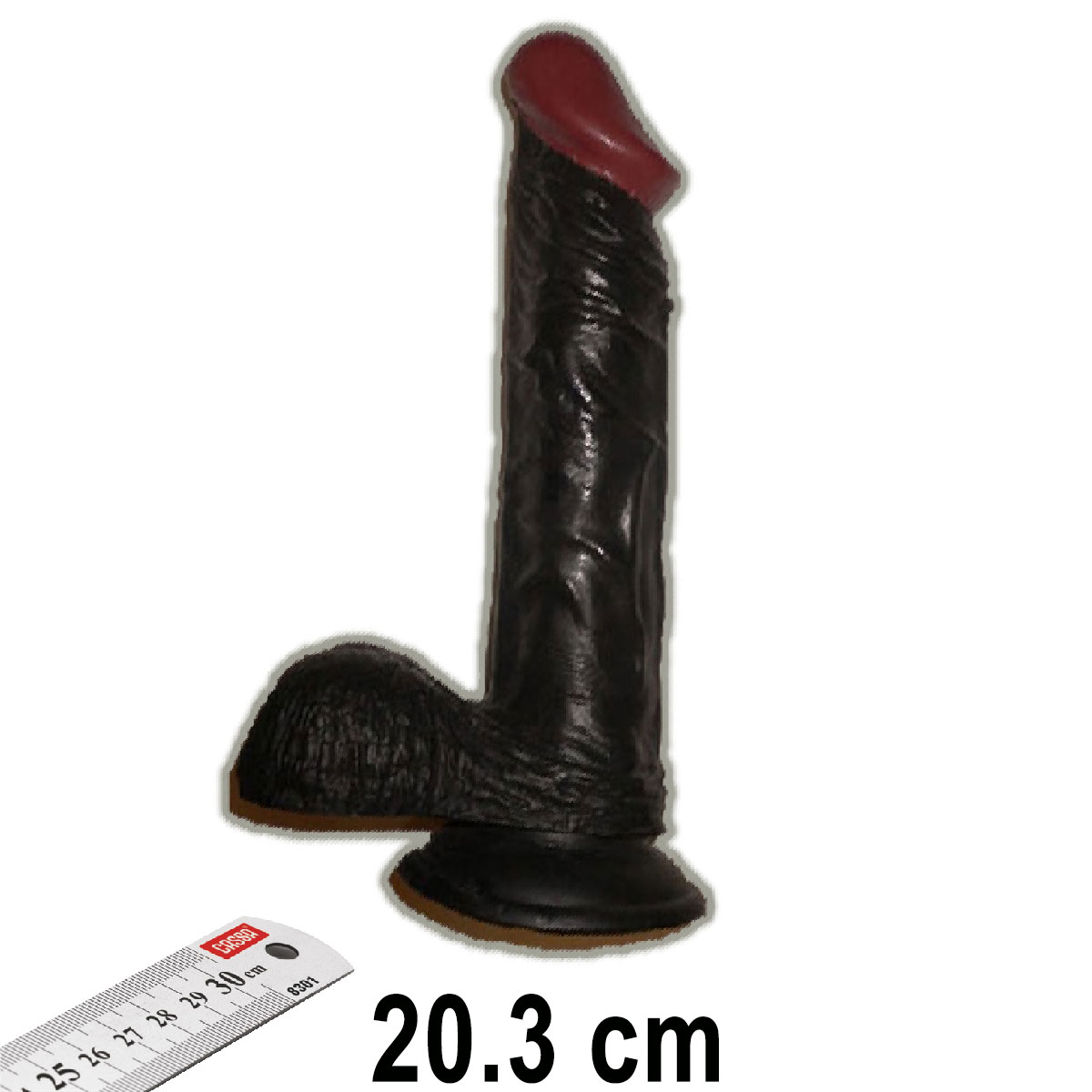 Blown Away 20.3 cm Boyunda Vantuzlu Siyah Realistik Penis C-721Z
