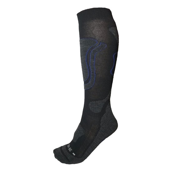 Gabriel Najdorf Thermolite Outdoor Ski Snowboard Extreme Socks Termal Diz Alti orap Siyah-Mavi