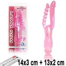 Double Pleasure Anal Vajinal Modern Çatal Vibratör L-83050