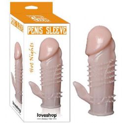 Hot Nights Penis Sleeve Klitoris Uyaricili Ten Rengi Penis Kilifi AL-0062B