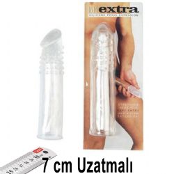 Lidl Extra Şeffaf Tırtıklı Uyarıcı Yüzeyli 7 cm Uzatmalı Penis Kılıfı AL-3016