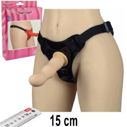 Deep Climax Strapon Ten Rengi 15 cm Boy 3 cm Çap Yumuşak Uyarıcı Yüzeyli Protez Penis AL-92002-Ten