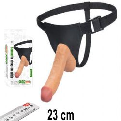 Samuel's Penis 23 cm Boy Ten Rengi Damarli Ii Dolu Realistik Belden Baglamali Takma Penis AL-LS-093-BLS