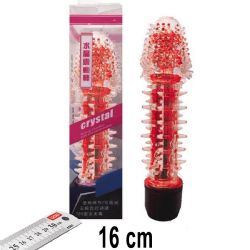 Crystal 16 cm Boy Vibratör ve Kılıf Seti AL-Q029-1